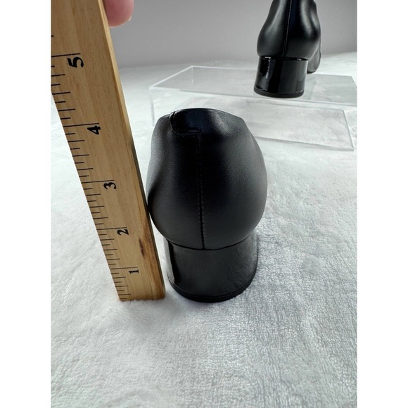 Clarks Marilyn Sara Pump Women's 6 M Black Leather Patent Cap Toe Slip-On Party - Picture 5 of 8